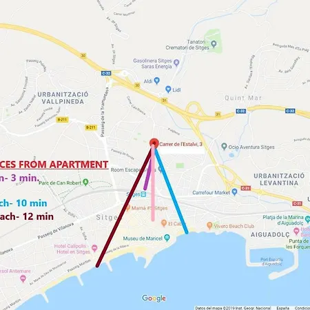 Centre Deluxe Penthouse Сиджес